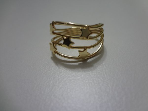 Cód. A1233g - Anel folheado a ouro 18k - Tamanho 20
