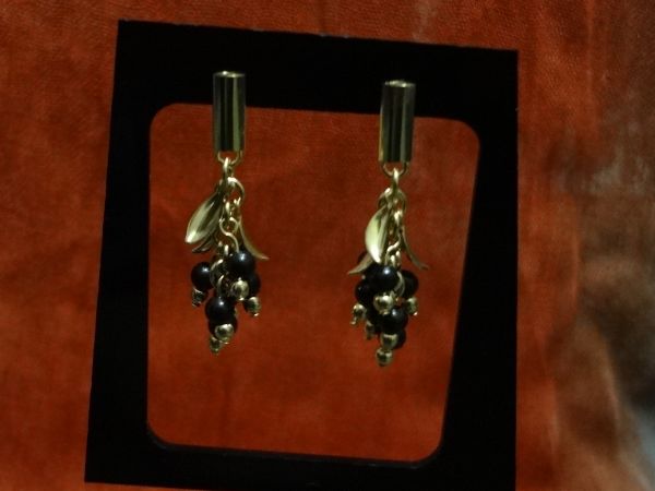 Cód. B1114g - Brinco folheado a ouro 18k - Cacho