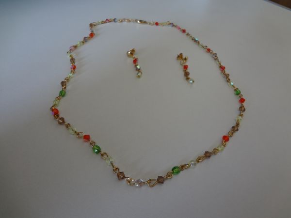 Cód. C1308 - Conjunto colar & brincos