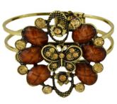 Cód. P4413b - Pulseira de metal com pedras e strass