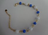 Cód. P1266f - Pulseira folheada a ouro 18k com murano
