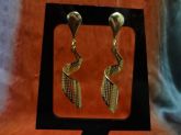 Cód. B1143g - Brinco folheado a ouro 18k - Torsade