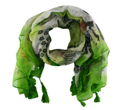 Cód. L0428b - Lenço Médio - Verde