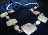 Cód. C1307 - Colar branco trabalhado
